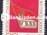 ALMANYA (DOĞU) 1971 DAMGASIZ 8. SED KONGRESİ SERİSİ II