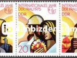 ALMANYA (DOĞU) 1975 DAMGASIZ ULUSLAR ARASI KADIN YILI SERİSİ
