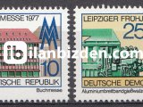 ALMANYA (DOĞU) 1977 DAMGASIZ  LEİPZİG BAHAR FUARI SERİSİ