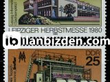 ALMANYA (DOĞU) 1980 DAMGASIZ LEİPZİG SONBAHAR FUARI SERİSİ