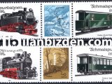 ALMANYA (DOĞU) 1981 DAMGASIZ DEMİRYOLLARI SERİSİ
