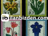 ALMANYA (BERLİN) 1975 DAMGASIZ YARDIM PULLARI ÇİÇEKLER SERİSİ