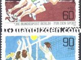 ALMANYA (BERLİN) 1982 DAMGASIZ SPOR SERİSİ