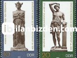 ALMANYA (DOĞU) 1983 DAMGASIZ BERLİN DEVLET MÜZESİ’NDEN HEYKELLER SERİS