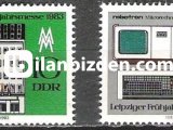 ALMANYA (DOĞU) 1983 DAMGASIZ LEİPZİG İLKBAHAR FUARI SERİSİ