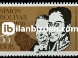 ALMANYA (DOĞU) 1983 DAMGASIZ SİMON BOLİVER’IN DOĞUMUNUN 200. YILI SERİSİ