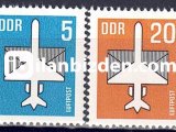 ALMANYA (DOĞU) 1983 DAMGASIZ UÇAK POSTASI SERİSİ