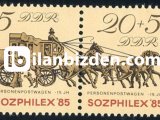 ALMANYA (DOĞU) 1985 DAMGASIZ SOZPHİLEX 1985 PUL SERGİSİ SERİSİ
