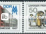 ALMANYA (DOĞU) 1987 DAMGASIZ LEİPZİG BAHAR FUARI SERİSİ