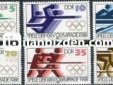 ALMANYA (DOĞU) 1988 DAMGASIZ SEUL OLİMPİYAT OYUNLARI SERİSİ