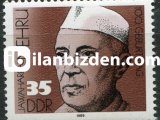 ALMANYA (DOĞU) 1989 DAMGASIZ JAWARLAHAL NEHRU'NUN DOĞUMUNUN 100. YILI SERİSİ