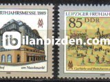 ALMANYA (DOĞU) 1989 DAMGASIZ LEİPZİG İLKBAHAR FUARI SERİSİ