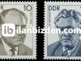 ALMANYA (DOĞU) 1990 DAMGASIZ İŞÇİ HAREKETİ LİDERLERİ SERİSİ