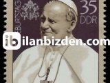 ALMANYA (DOĞU) 1990 DAMGASIZ PAPA JAHONNES PAUL II'NİN DOĞUMUNUN 70.YILI SERİSİ
