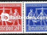 ALMANYA (ORTAK MÜTTEFİKLER TARAFINDAN İSTİLA EDİLEN BÖLGE)) 1948 DAMGASIZ HANNOVER İHRACAT FUARI SERİSİ