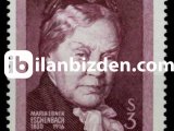 AVUSTURYA 1966 DAMGASIZ MARİA VON EBNER'İN ÖLÜMÜNÜN 50.YILI SERİSİ