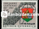 AVUSTURYA 1987 DAMGASIZ LUSTENAU’NUN 1100.YILI SERİSİ