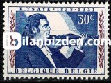 BELÇİKA 1958 DAMGASIZ EUGENE YASAYE ANITI SERİSİ