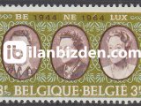 BELÇİKA 1964 DAMGASIZ BENELUX'UN 20.YILI SERİSİ
