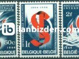 BELÇİKA 1964 DAMGASIZ ULUSLARARASI SOSYALİST BİRLİĞİ'NİN 100. YILI SERİSİ