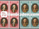 GUERSNEY 1980 DAMGASIZ AVRUPA CEPT ÜNLÜ KİŞİLER DÖRTLÜ BLOK SERİ