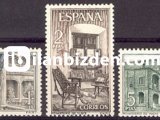 İSPANYA 1965 DAMGASIZ MANASTIRLAR VE KALELER SERİSİ