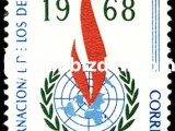 İSPANYA 1968 DAMGASIZ ULUSLAR ARASI İNSAN HAKLARI YILI SERİSİ