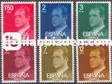 İSPANYA 1976 DAMGASIZ SÜREKLİ KRAL I. JUAN CARLOS SERİSİ
