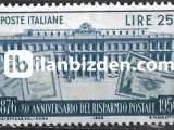 İTALYA 1956 DAMGASIZ POSTA TASARRUFFUNUN 80. YILI SERİSİ