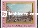 İTALYA 1968 DAMGASIZ CANALETTO'NUN ÖLÜMÜNÜN 200.YILI SERİSİ
