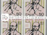 İTALYA 1973 DAMGASIZ SALVEMİNİ’NİN DOĞUMUNUN 100. YILI DÖRTLÜ BLOK SERİ