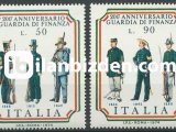 İTALYA 1974 DAMGASIZ GÜMRÜK HİZMETLERİ ÜNİFORMALARI SERİSİ