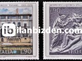 İTALYA 1974 DAMGASIZ İTALYAN SANATÇILARI SERİSİ