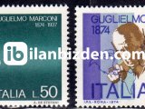 İTALYA 1974 DAMGASIZ MARCONİ’NİN  DOĞUMUNUN 100. YILI SERİSİ