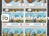K.T.F.D. 1975 DAMGASIZ KIBRIS CEPT DÖRTLÜ BLOK SERİ