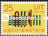 LİECHTENSTEİN 1965 DAMGASIZ ULUSLAR ARASI TELEKOMİNİKASON BİRLİĞİ ITU’NUN 100. YILI SERİSİ