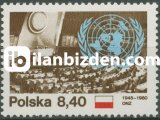 POLONYA 1980 DAMGASIZ BİRLEŞMİŞ MİLLETLER'İN 35.YLI SERİSİ