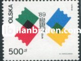 POLONYA 1989 DAMGASIZ WASHİNGTON-89 ULUSLARASI PUL SERGİSİ SERİSİ