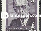 RUSYA 1981  DAMGASIZ S.S. PROKOFİEV’İN DOĞUMUNUN 90. YILI SERİSİ