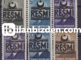 1956 DAMGASIZ RESMİ POSTA PULLARI SERİSİ (İSFİLA 42-47)