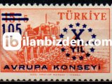 1959 DAMGASIZ AVRUPA KONSEYİ'NİN 10. YILI SÜRSARJLI SERİSİ