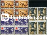 1961 DAMGASIZ TÜRK HAVA KUVVETLERİ’NİN 50. YILI DÖRTLÜ BLOK SERİ