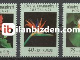 1962 DAMGASIZ ÇİÇEK PULLARI SERİSİ