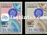 1967  DAMGASIZ AVRUPA CEPT SERİSİ