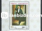 1973 DAMGASIZ CUM. 50. YILI BLOKU BASKI KAYMASI