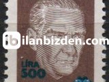 1989 DAMGASIZ ATATÜRK PORTRELİ SÜRSARJLI ( 500 LİRA) PUL SERİSİ