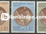 VATİCAN 1963 DAMGASIZ  CHRİSTMAS PULLARI SERİSİ
