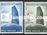 VATİCAN 1965 DAMGASIZ PAPA PAUL’UN BM’E YOLCULUĞU SERİSİ