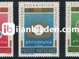 VATİCAN 1976 DAMGASIZ 41.ULUSLARARASI KİLİSE KONGRESİ SERİSİ