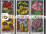 YUGOSLAVYA  1975 DAMGASIZ ÇİÇEKLER SERİSİ